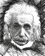 Albert Einstein Digital Art by Rafael Salazar