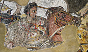 Alexander Mosaic. Battle of Issus Mosaic. Detail Painting by Unknown
