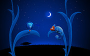 Alien and Chameleon Digital Art by Gianfranco Weiss Alien and Chameleon Digital Art by Gianfranco Weiss
