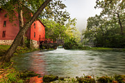 Alley Spring Grist Mill Waterfall and Lake Photograph by Gregory Ballos