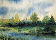 Along The River Painting by Anthony Coulson