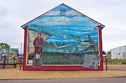 Amelia Earhart Mural. Photograph by Science Photo Library