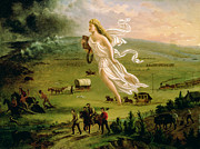 American Progress Painting by John Gast American Progress Painting by John Gast