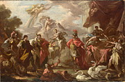 An Allegory of the Marriage of the Elector Palatine Painting by Giovanni Antonio Pellegrini