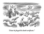 An Angel Is Giving A Political Speech In Heaven Drawing by Frank Cotham