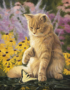 Archibald And Friend Painting by Lucie Bilodeau