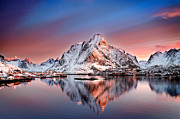 Arctic Dawn Over Reine Village Photograph by Janet Burdon