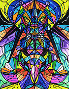 Arcturian Awakening Grid Painting by Teal Eye Print Store