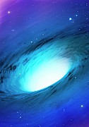 Artwork Of A White Hole Photograph by Science Photo Library