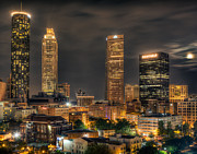 Atlanta Centenial Park Night Photograph by Anna Rumiantseva