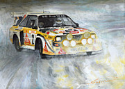1985 Audi Quattro S1 Painting by Yuriy Shevchuk