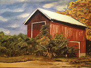 Autumn - Barn - Ohio Painting by Jan Dappen Autumn - Barn - Ohio Painting by Jan Dappen