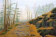 Autumn Hike Painting by Peggy King