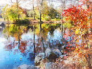 Autumn Lake Photograph by Susan Savad Autumn Lake Photograph by Susan Savad