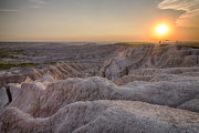Badlands Overlook Sunset Photograph by Adam Romanowicz