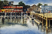 Bandon Dock Painting by Anthony Coulson