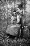 Barber - WWII - GI Haircut Photograph by Mike Savad