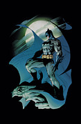 Batman - Glow Of The Moon Digital Art by Brand A