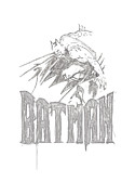 Batman - Knight Sketch Digital Art by Brand A