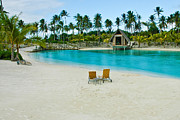 Beach on Lagoon In Bora Bora Photograph by Gary Slawsky