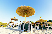 Beach Parasols Photograph by Science Photo Library