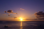 Beautiful Tropical Island Sunset on the Beach in Guam Photograph by Beverly Claire Kaiya