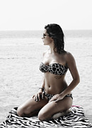 Beautiful woman on the beach Photograph by Jelena Jovanovic