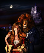 Beauty and the Beast Digital Art by Alessandro Della Pietra