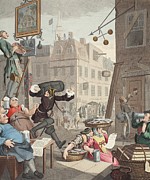 Beer Street, Illustration From Hogarth Drawing by William Hogarth