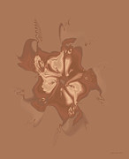 Beige Satin Morning Glory Digital Art by Judi Suni Hall Beige Satin Morning Glory Digital Art by Judi Suni Hall