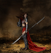 Bellona Goddess of War Digital Art by Shanina Conway