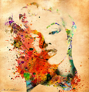 Marilyn Monroe vintage  Painting by Mark Ashkenazi