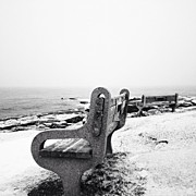 Bench View To Atlantic Ocean Photograph by Chris Stern