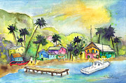 Bequia 01 Painting by Miki De Goodaboom Bequia 01 Painting by Miki De Goodaboom