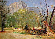 Indians in Council, California, c1872 Painting by Albert Bierstadt Indians in Council, California, c1872 Painting by Albert Bierstadt