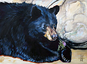 Big B and little bee Painting by J W Baker