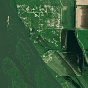 Bismarck flooding, USA, satellite image Photograph by Science Photo Library