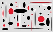 Black and Red Painting by Christina Wedberg