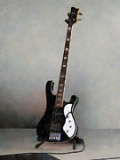Black and White Guitar Photograph by Susan Savad Black and White Guitar Photograph by Susan Savad