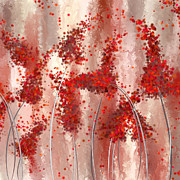 Blooming Passion- Marsala Art Painting by Lourry Legarde Blooming Passion- Marsala Art Painting by Lourry Legarde