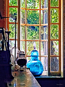 Blue Apothecary Bottle Photograph by Susan Savad Blue Apothecary Bottle Photograph by Susan Savad