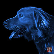Blue Golden Retriever - 4047 F Digital Art by James Ahn