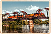 BNSF over the Meramec Photograph by Robert FERD Frank