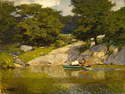 Boating in Central Park Painting by Edward Henry Potthast