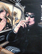 Bob Dylan 1966 Painting by Tom Roderick