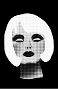 Blonde Beauty Model in Black and White Painting by Barefoot Bodeez Art Blonde Beauty Model in Black and White Painting by Barefoot Bodeez Art