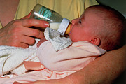 Bottle-feeding A Young Baby Photograph by Science Photo Library