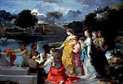 Bourdon Finding Of Moses Painting by Granger Bourdon Finding Of Moses Painting by Granger