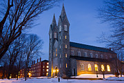 Bowdoin Chapel at Night Photograph by Benjamin Williamson