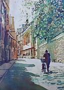 Brasenose Lane Painting by Jenny Armitage